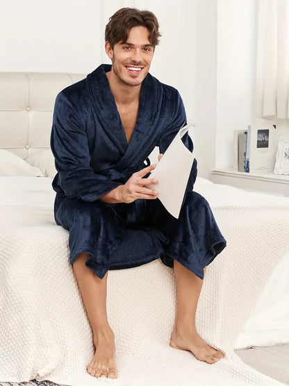 Peignoir de Bain Simple et Chaud Polaire